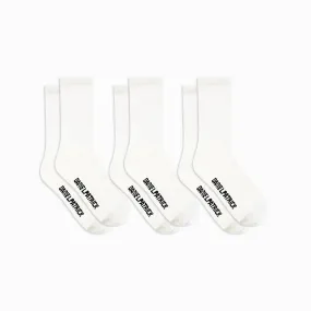 3 pack standard socks / cream   black