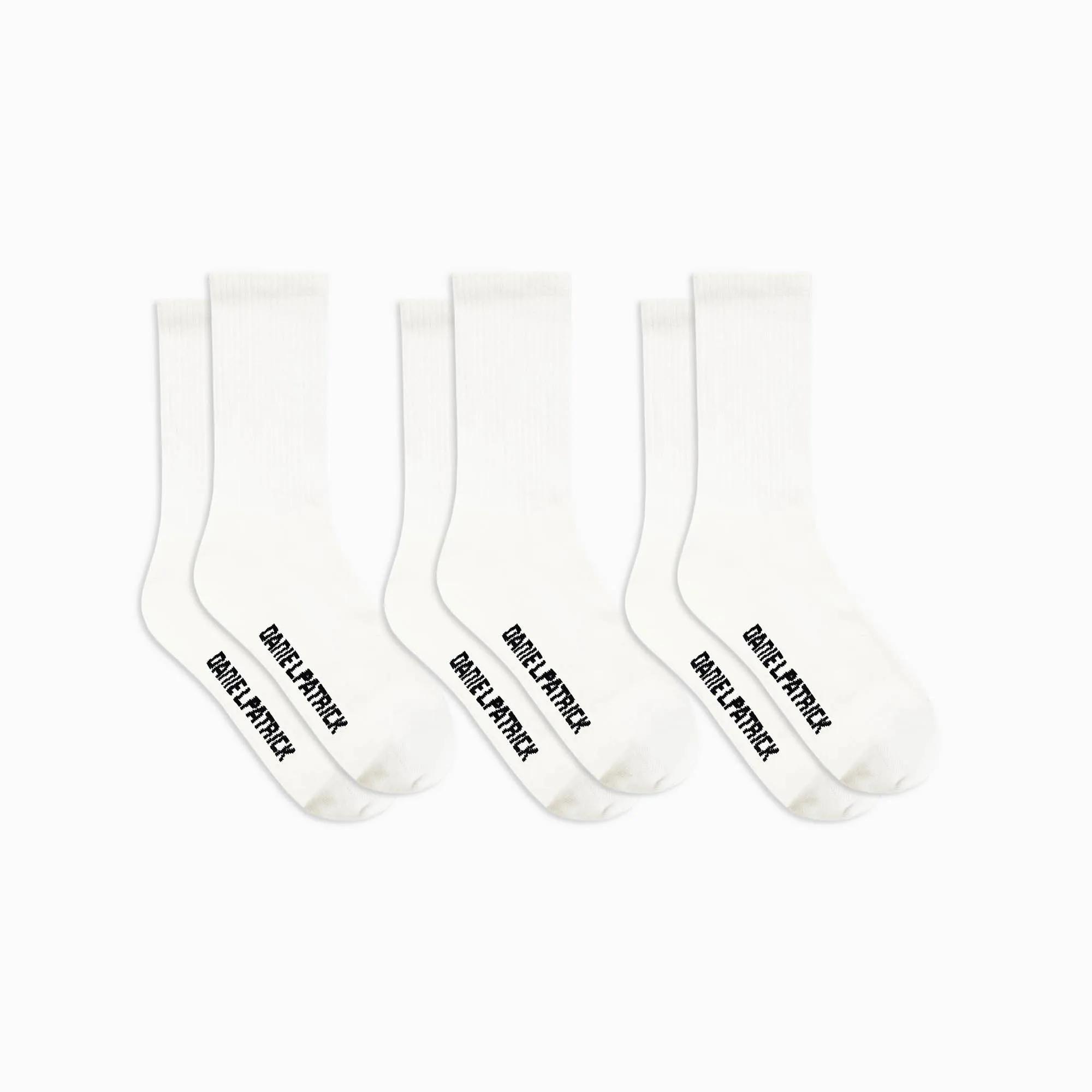 3 pack standard socks / cream   black