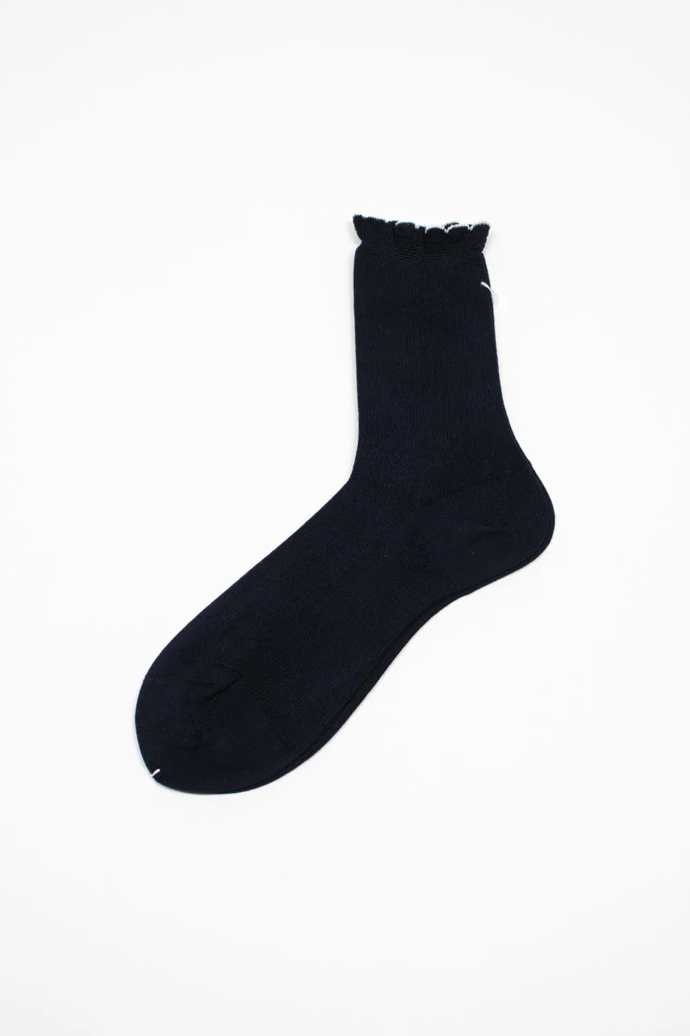 ANP-124 Organic Plain Socks Navy