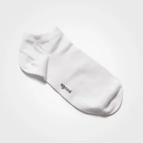 Bamboo Ankle Socks Unisex 5-Pack, White