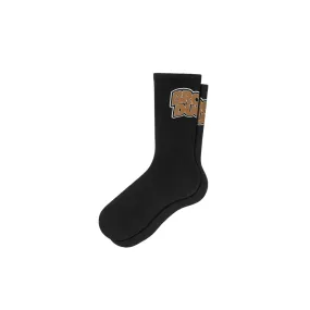 Brown Ducks Socks (Black)