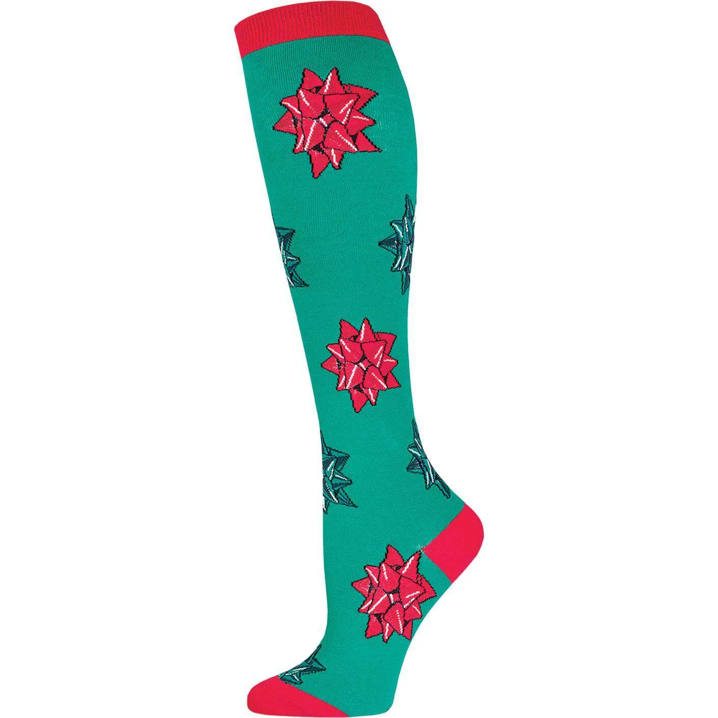 Christmas Bows Socks  | Crew Socks for Women