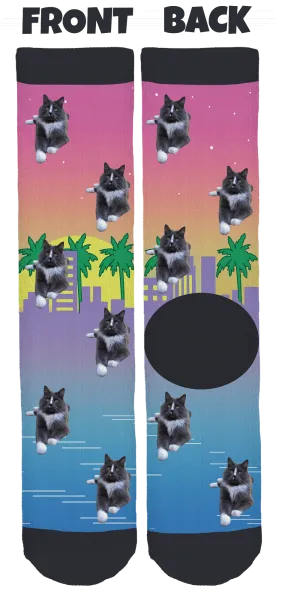 Conrad the Cat Crew Socks