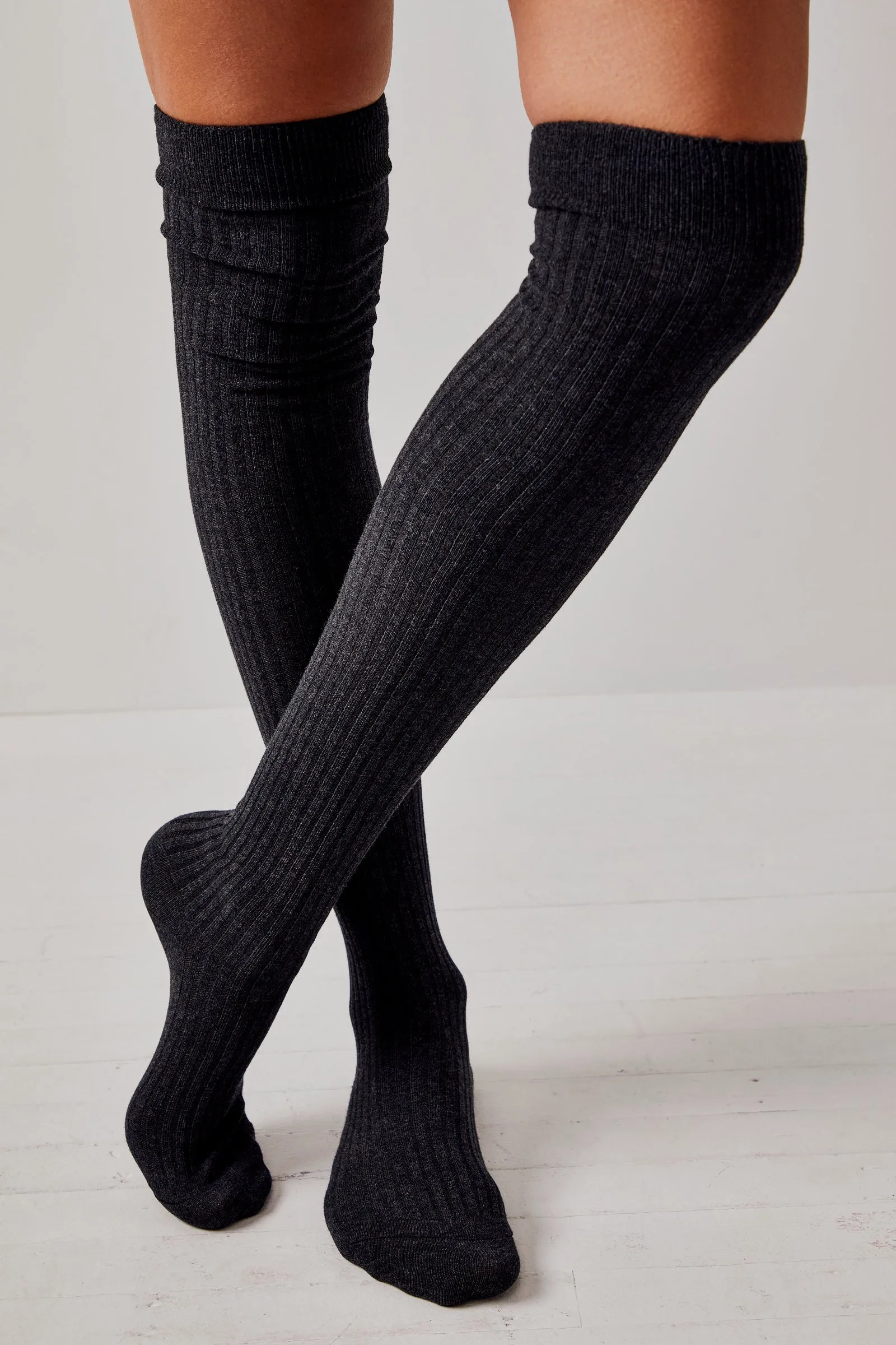 Free People Viola Over The Knee Socks