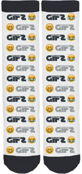 GIF's with Sound Emoji Socks