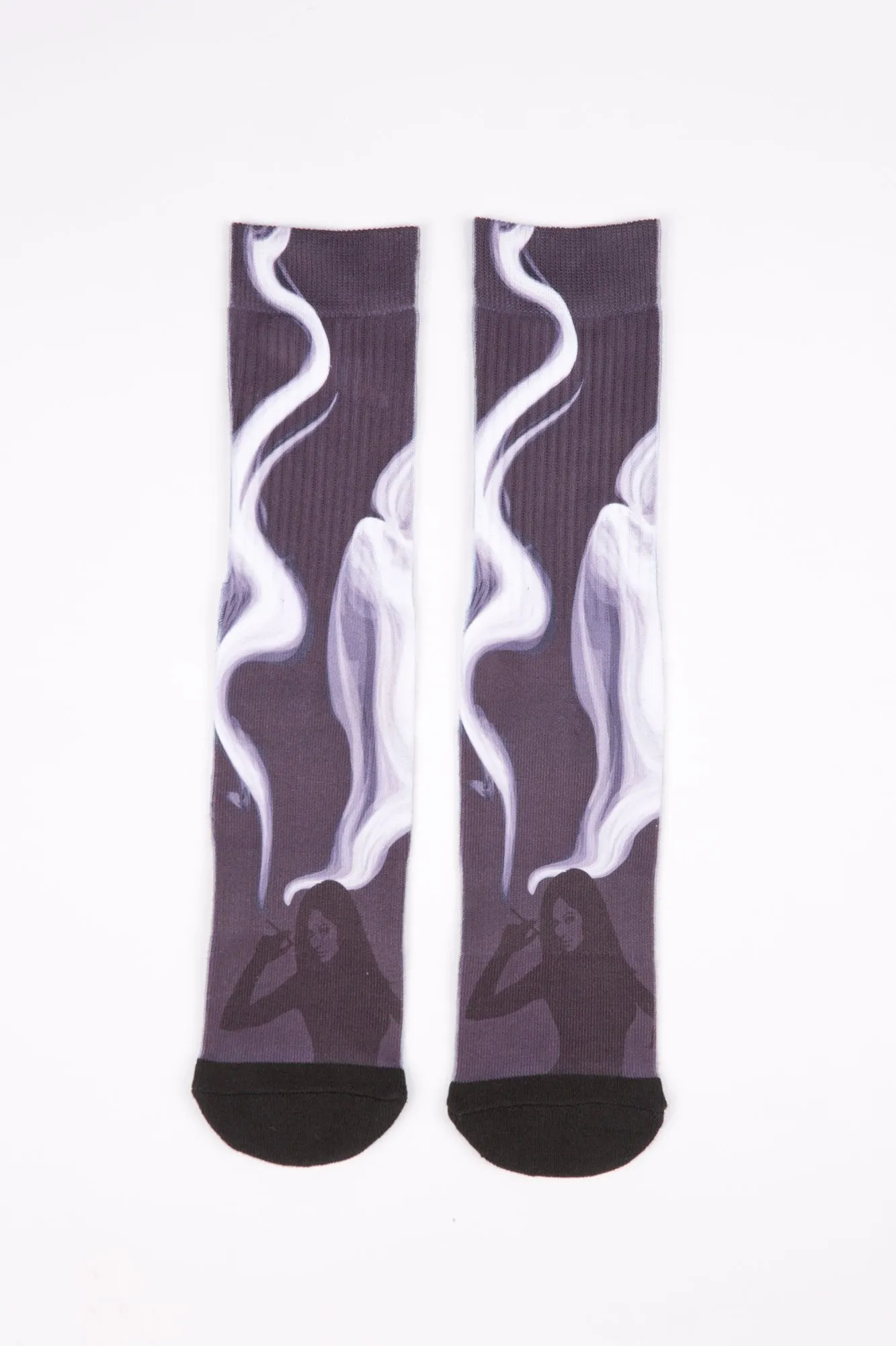 Guys Sublimated Smoke Rise Print Socks