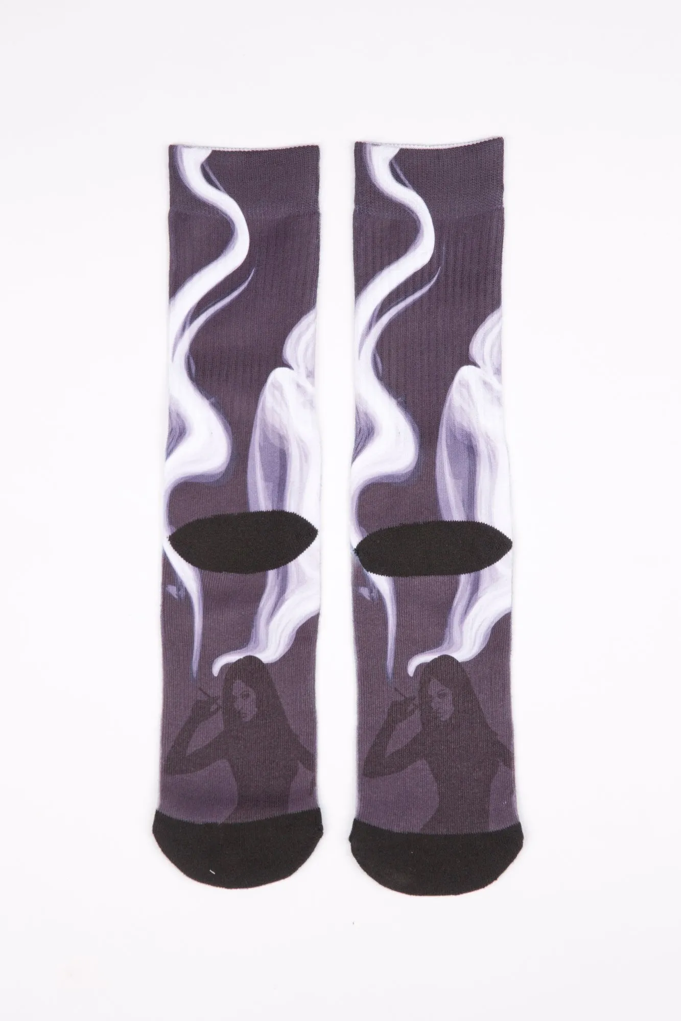 Guys Sublimated Smoke Rise Print Socks