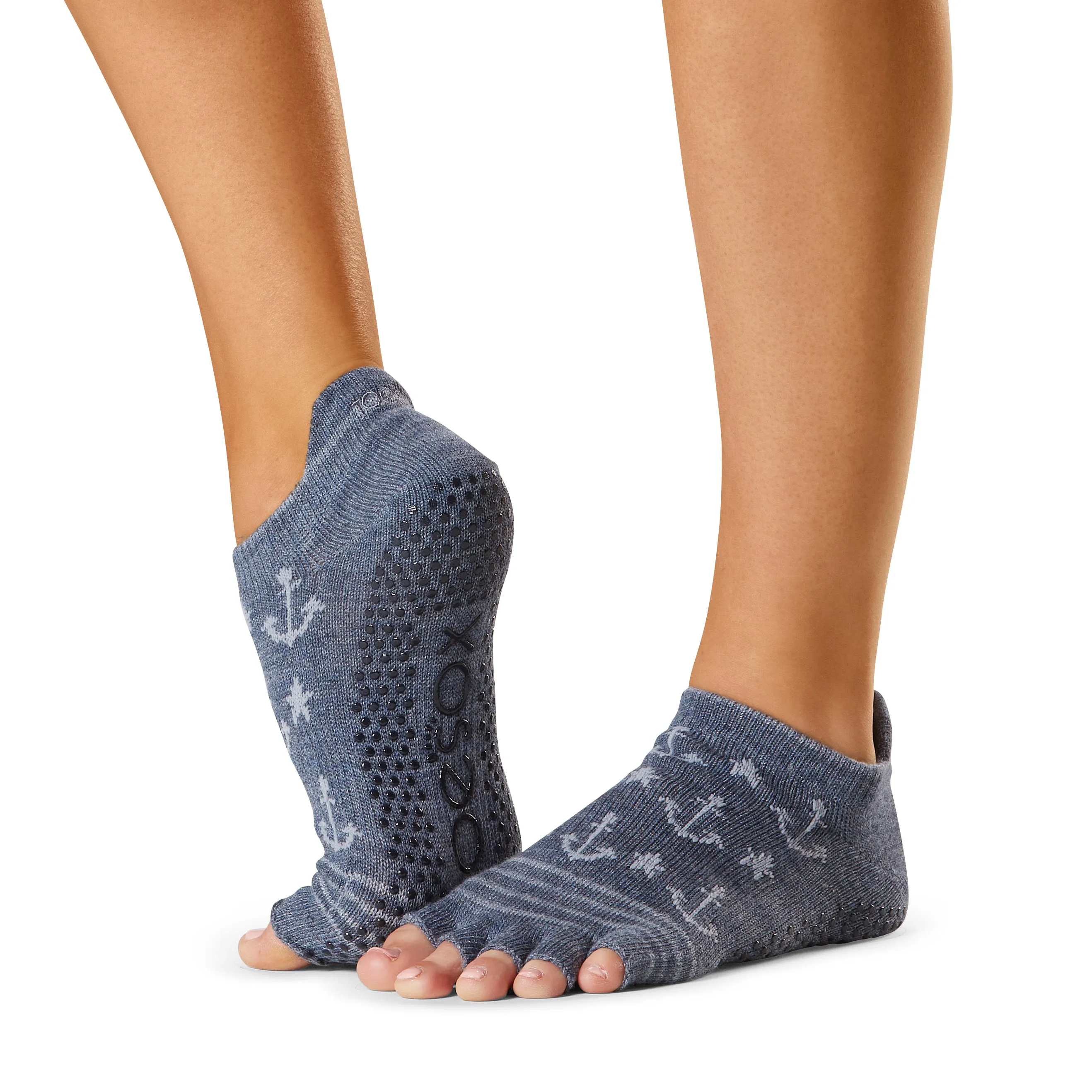 Half Toe Low Rise Grip Socks