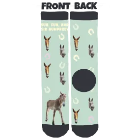 Humphrey The Mule Crew Socks