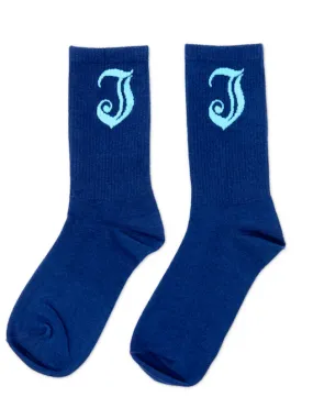 Inked Icon Logo Socks - Blue