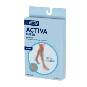 JOBST ACTIVA Sheer 15-20 mmHg Compression Socks Waist High