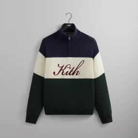 Kith Wyona Quarter Zip Sweater - Nocturnal