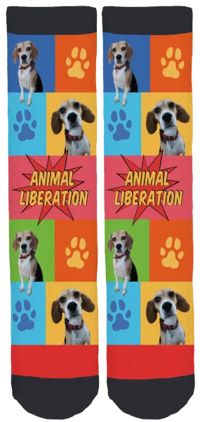 Limited Edition Beagle Freedom Crew Socks