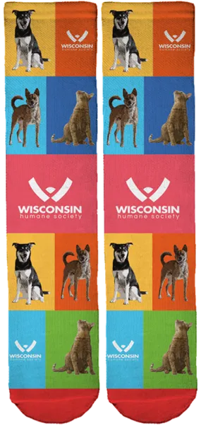 Limited Edition Wisconsin Humane Society Crew Socks