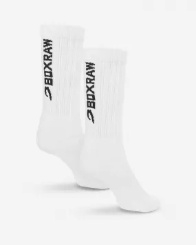 Lineal Crew Socks (3 Pairs) - White