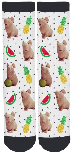 Ludwik the Guinea Pig Crew Socks