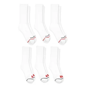 Marathon White Socks - 6-Pack