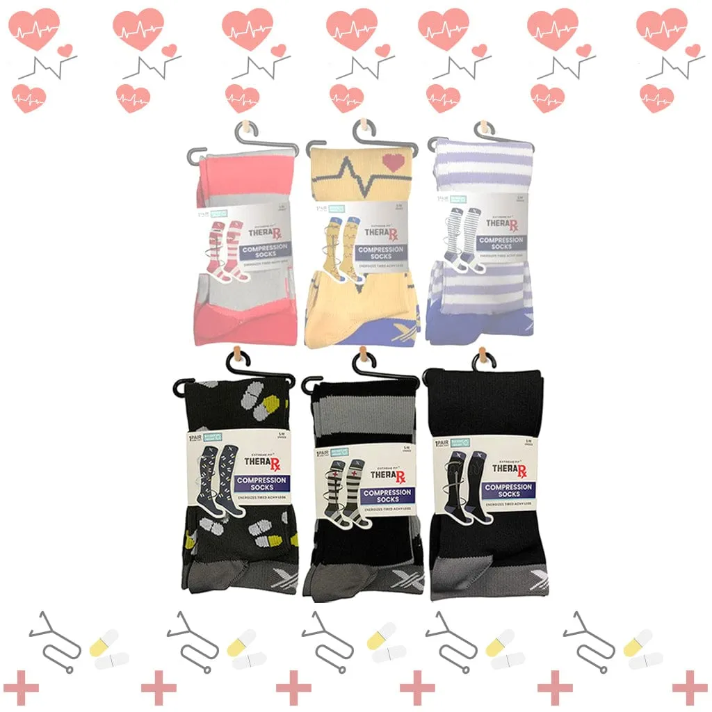 Medical Prints Compression Socks (6-Pairs)