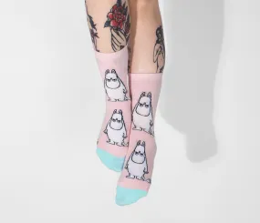 Moomintroll Grumpy Ladies Socks - Pink