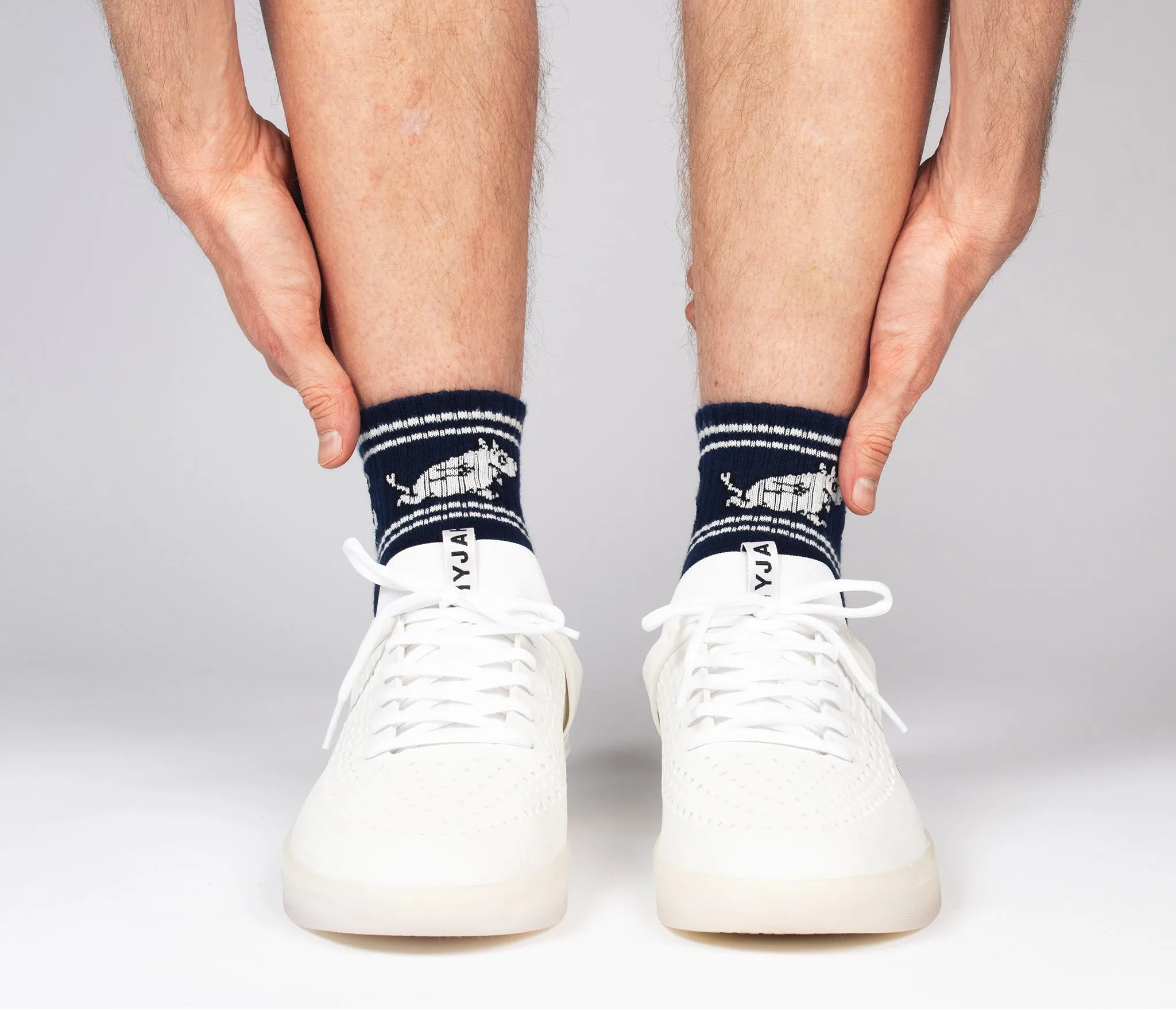 Moomintroll Running Retro Ankle Men Socks - Navy