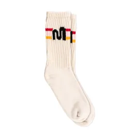 Mythical Retro Stripe Socks (Sunset)