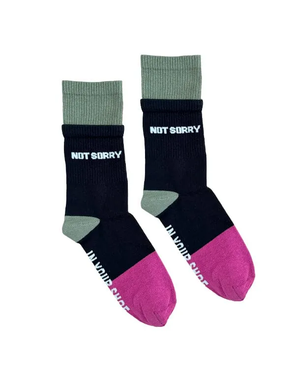 Not Sorry Neck Socks