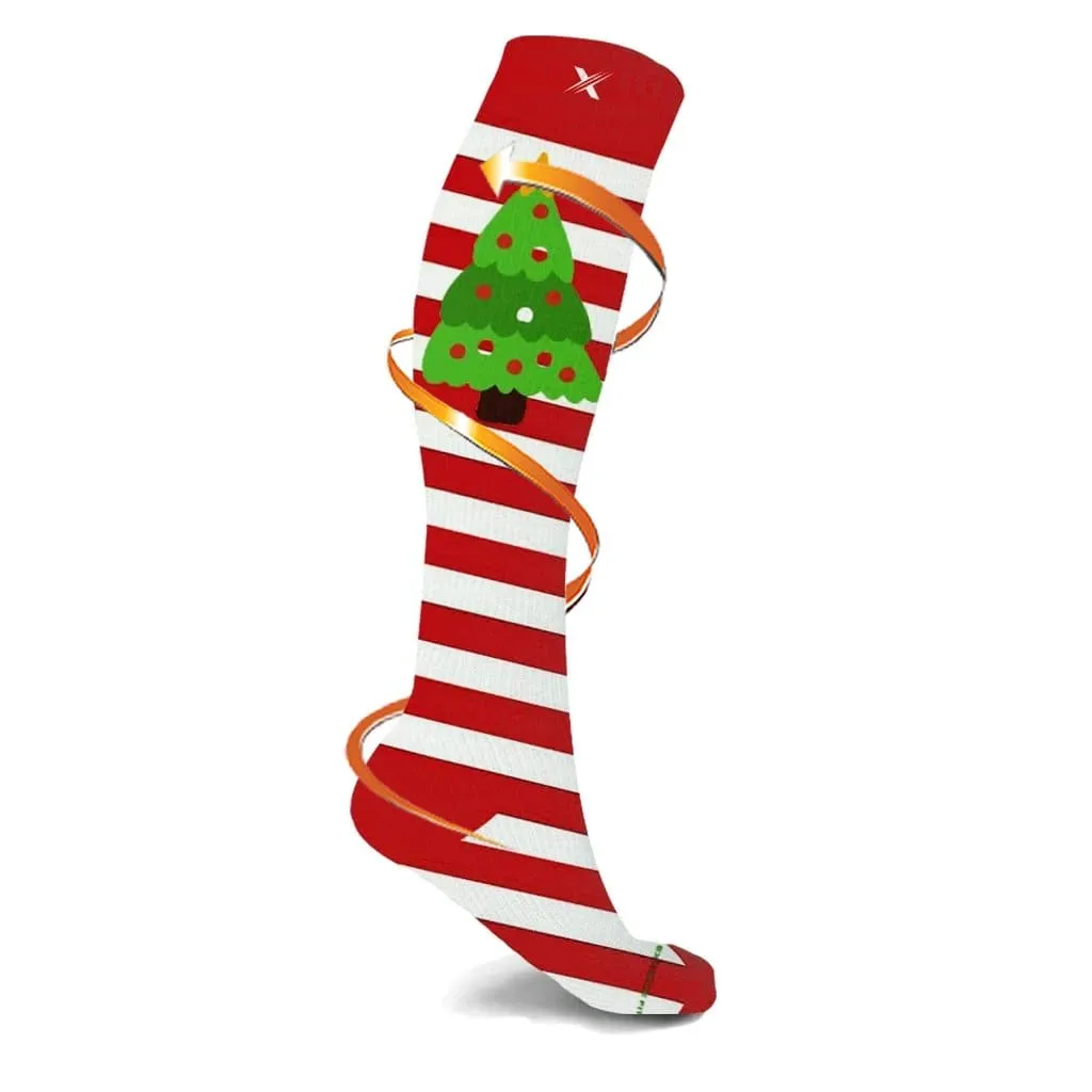 Peppermint Tree Compression Socks