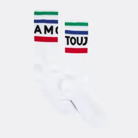 "Amour Toujours" Gasnier Socks (White)