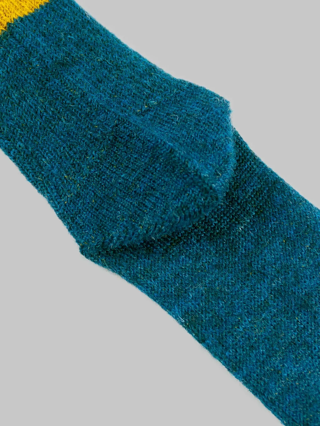 ROTOTO Brushed Mohair Crew Socks Deep Blue