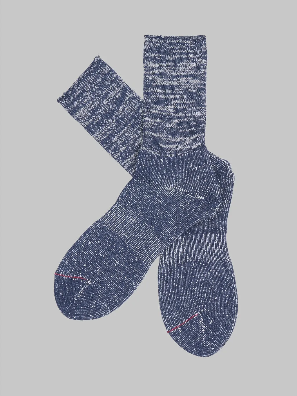 ROTOTO Washi Pile Crew Socks Navy