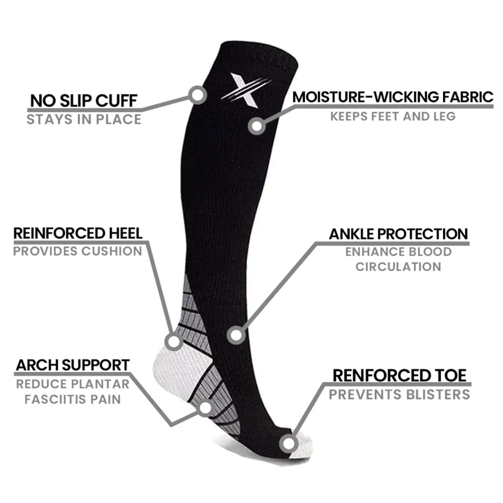 Sports Lightweight Compression Socks (6-Pairs)