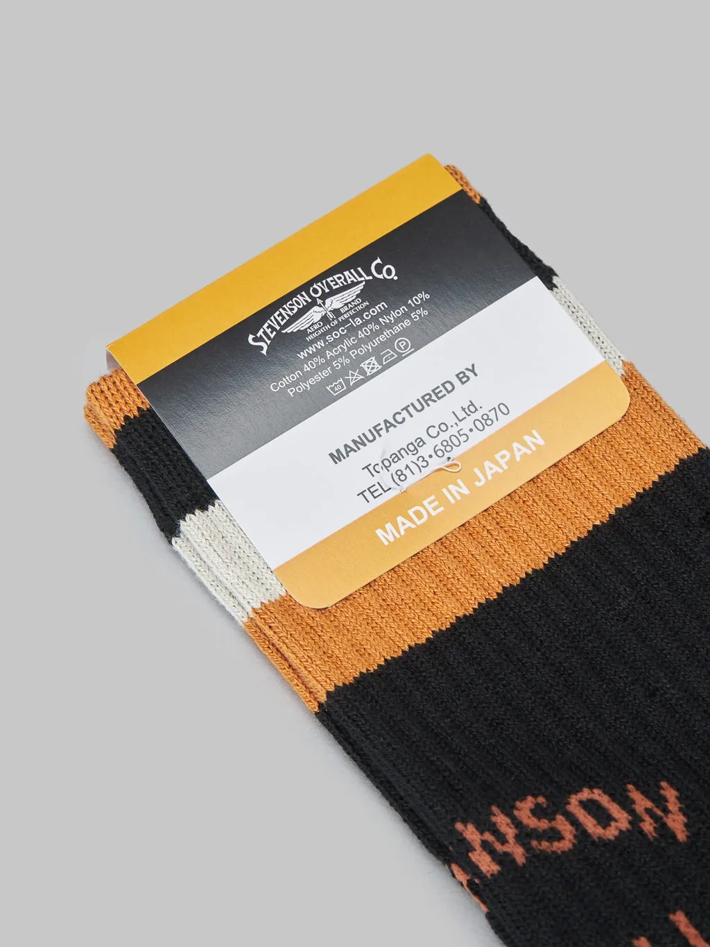 Stevenson Overall Co. Athletic Socks Black