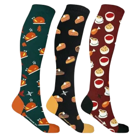 Thanksgiving Compression Socks (3-Pairs)