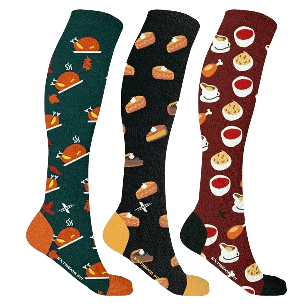 Thanksgiving Compression Socks (3-Pairs)