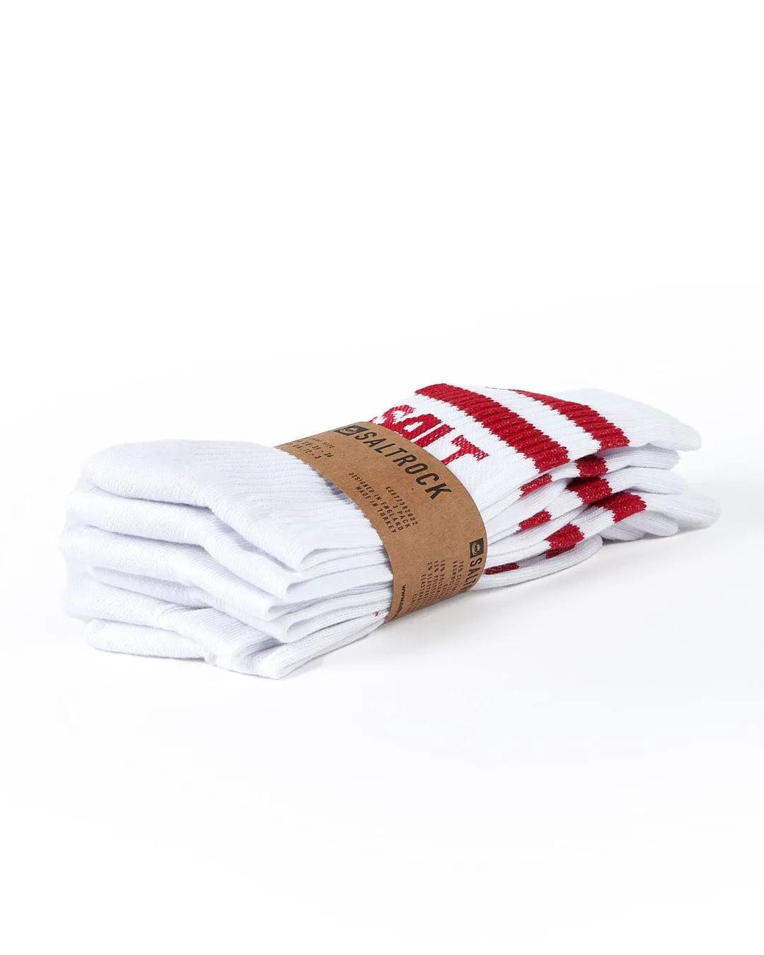 Varsity - Kids 3 Pack Socks - White